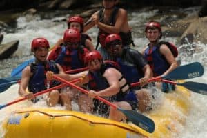 Whitewater Rafting with Friends