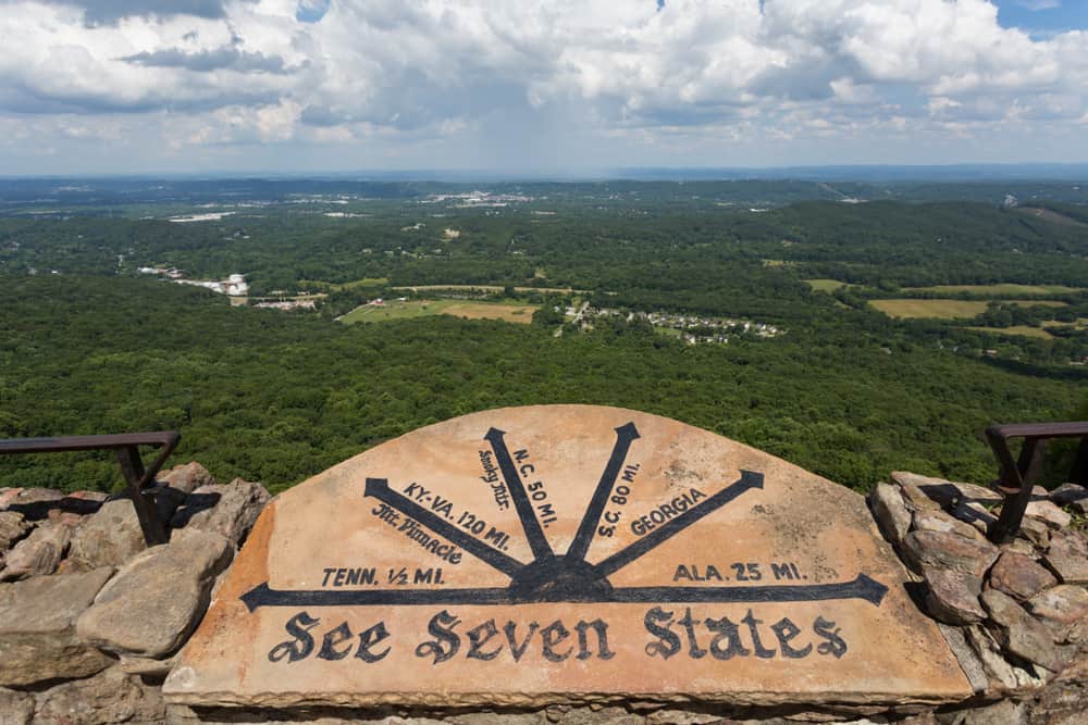 lookout mountain in chattanooda see seven states
